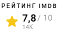 IMDb рейтинг фильма Придворный шут (1955)